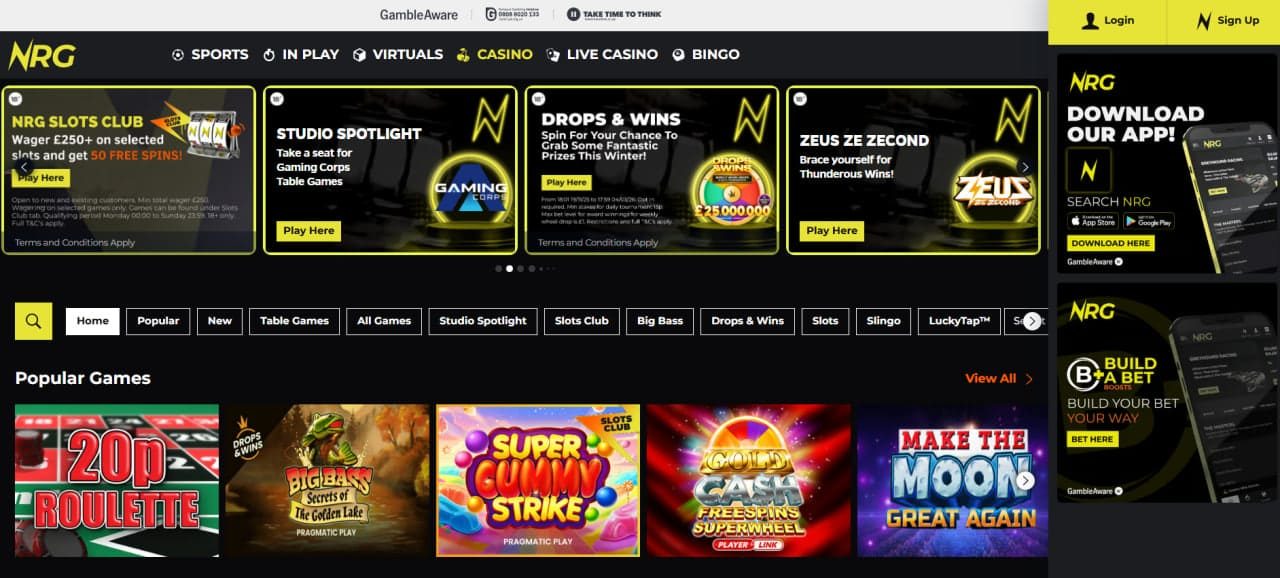 NRG Bet Review UK 2026 — Bet £20 Get £10 Offer