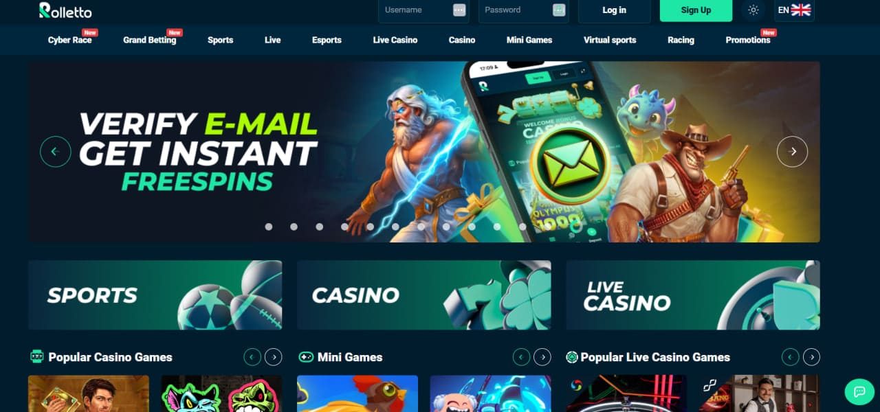 Rolletto Casino Review 2026 – €5,500 Bonus & Crypto Sportsbook Platform